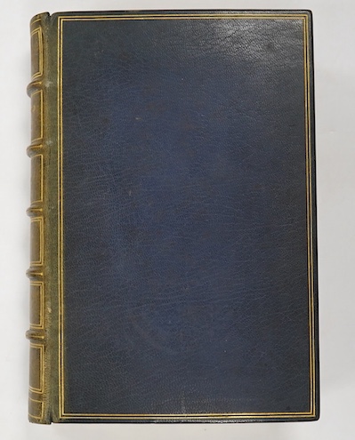 Fine binding - Churchill, Winston - The Second World War, Volume IV - The Hinge of Fate, 8vo, blue morocco gilt by Zaehnsdoorf, retailed by Hatchards, with folding maps, spine sunned, Cassell & Co. Ltd., London, etc., 19